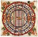 India: Jain cosmological map called Manusya-loka or 'Map of the World of Man'. Gouache, Rajasthan, mid-19th century
